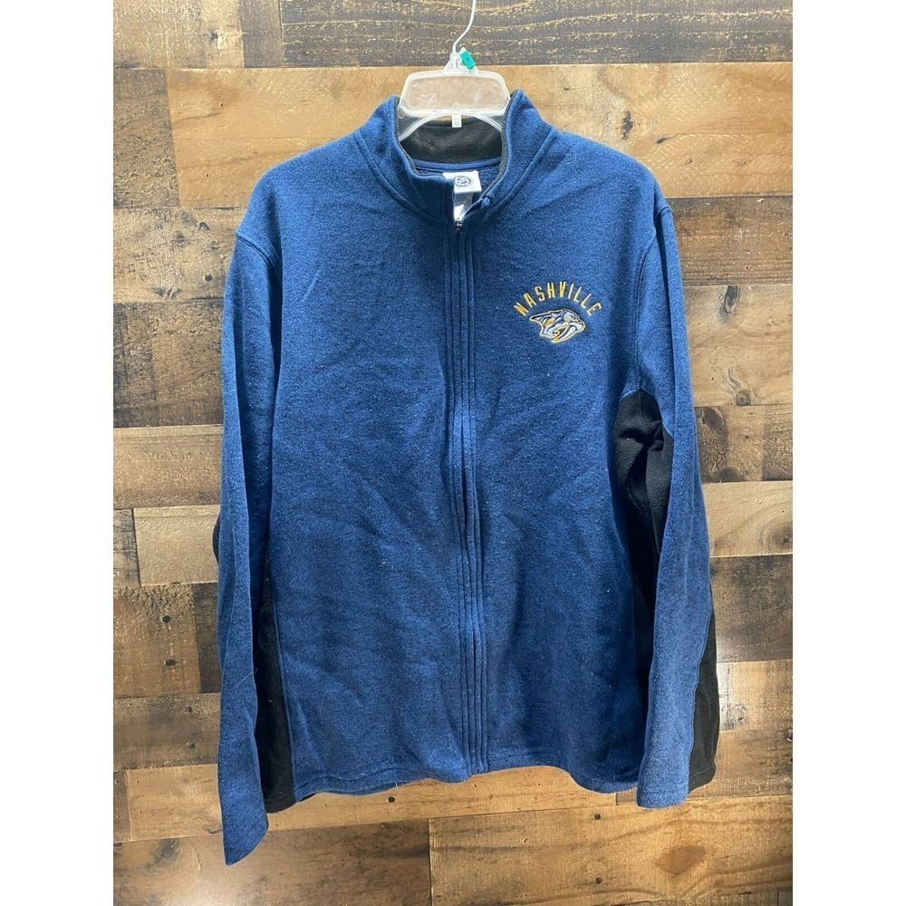 NHL Nashville Predators Zip Up Jacket Size Large‎